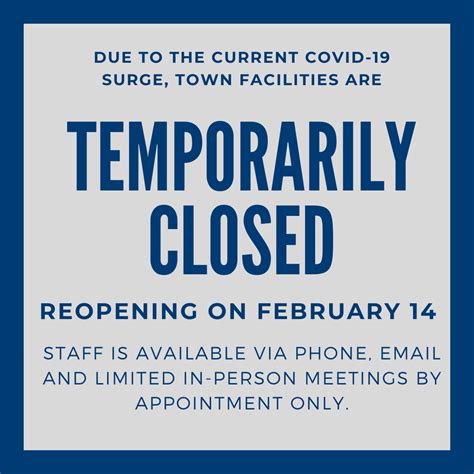 Town Facilities To Remain Closed Until Feb 14 Town Of Colma