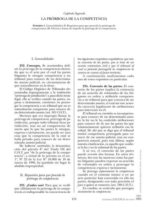 2. La prórroga de la competencia - Capítulo Segundo LA PRÓRROGA DE LA