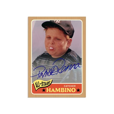 Autographed Baseball Card Hambino Athletics