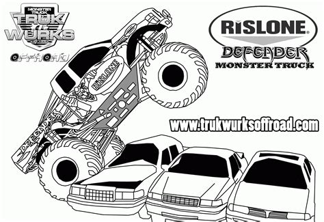 Lego Monster Truck Coloring Page Monster Jam Free Coloring Pages