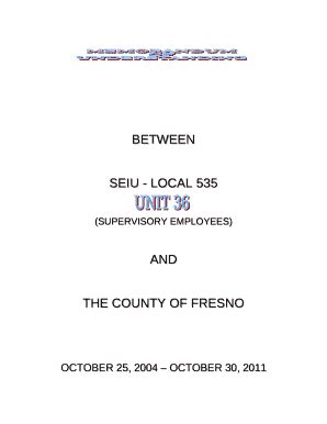 Supervisory Employees Co Fresno Ca Doc Template Pdffiller