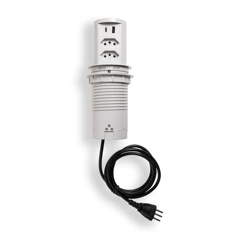 Torre Multiplug 2 Tomadas 20a 2usb a c Indução Cinza Leroy Merlin