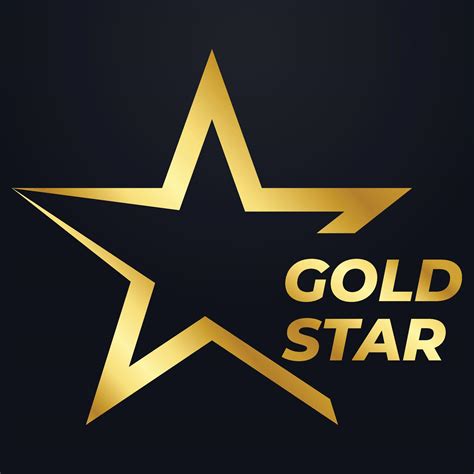 Luxury Golden star logo Symbol Vector designs template, Elegant Style ...