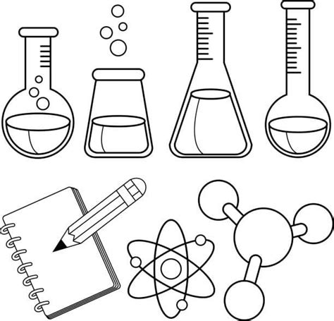 Scientist Tools Coloring Pages