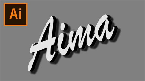 Cool 3d Text Effect In Adobe Illustrator Text Effect Tutorial In Adobe Illustrator Youtube