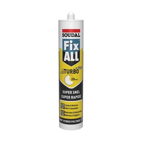 Soudal Montagekit Fix All Turbo Zwart Ml Proffix