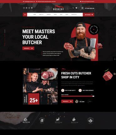 Boskery Html Template For Butcher Meat