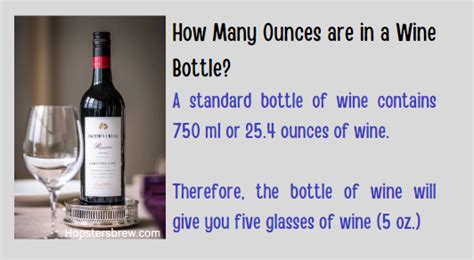 How Many Ounces Are In A Wine Bottle Oz Glasses In Ml Bottle