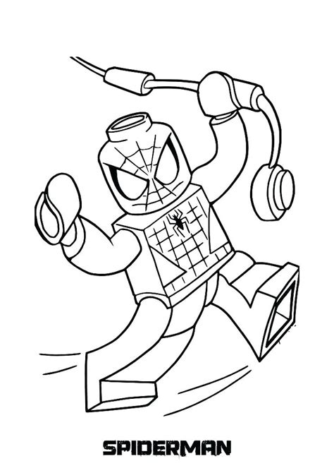 Lego Marvel Superheroes Coloring Pages At Getcolorings Free