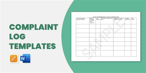 Complaint Log Templates In Doc Excel Pdf Customer Complaint