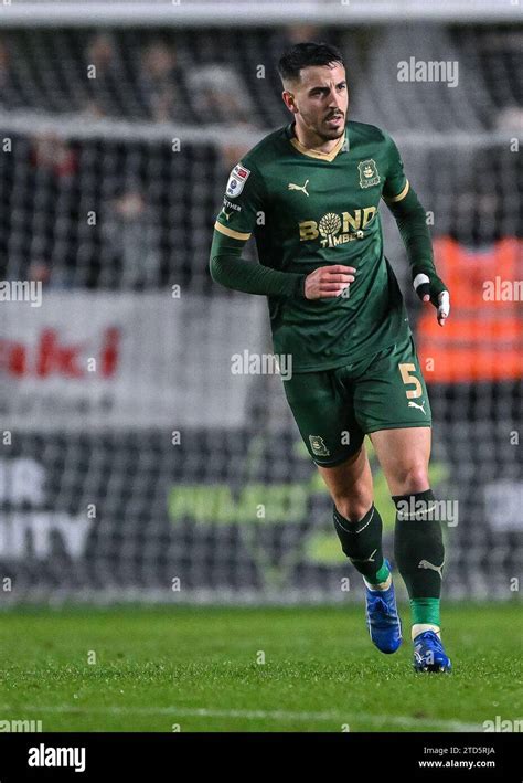 Julio Pleguezuelo Of Plymouth Argyle In Action During The Sky Bet