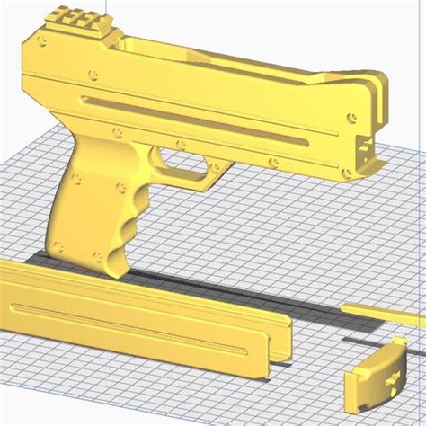 Stl File Slingshot Pistol Functional Shot Repeating Slingshot