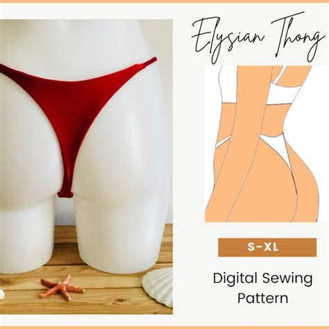 Micro Thong Bikini Sewing Pattern Etsy