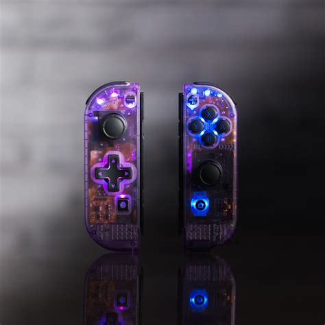 Atomic Purple Joy Con Led Mod Custom Nintendo Switch Controllers Backl