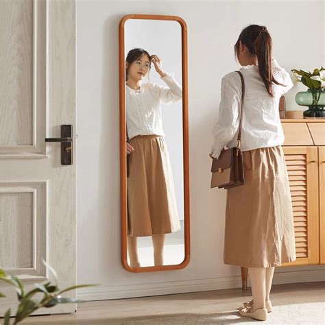 Jual Bingkai Cermin Rias Kayu Solid Standing Frame Mirror Cermin