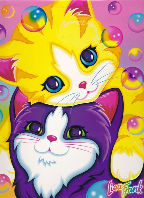 Lisa Frank Kitten Bubbles Portfolio Lisa Frank Stickers Lisa Frank Cat Art