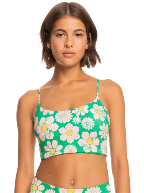 POP Surf Top Crop De Bikini Reversible Para Mujer Roxy