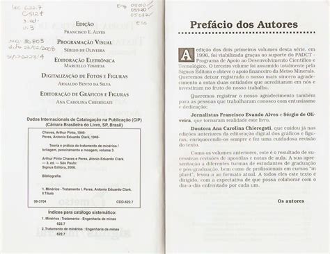 Teoria E Pr Tica Do Tratamento De Min Rios Vol Tratamento De Minerios