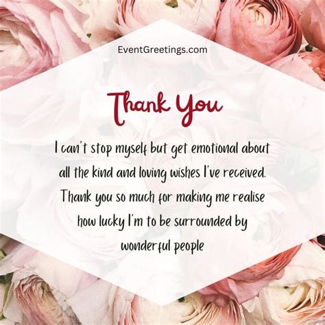 65 Best Thank You Messages For Birthday Wishes Quotes And 54 Off