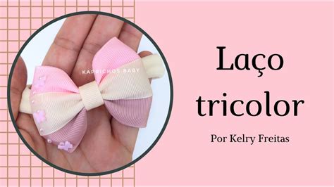 La O Tricolor Dicas Para Iniciantes Pap Fita N Diy Ribbon Bow