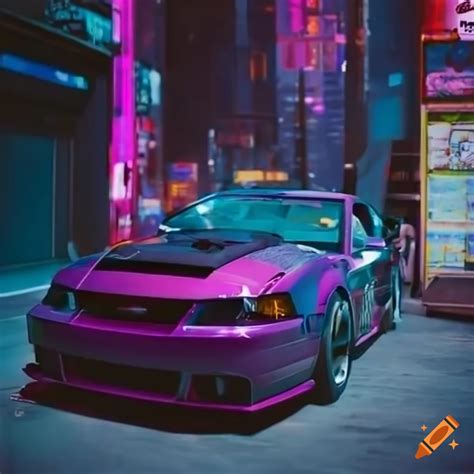 2004 Mustang Gt If It Was A Cyberpunk 2077 Car On Craiyon