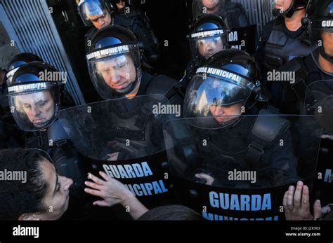 Porto Alegre Brazil 28th Apr 2017 The General Strike Paralyzed The