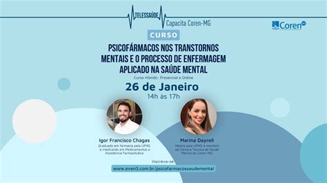 Curso de Psicofármacos nos Transtornos Mentais e o Processo de