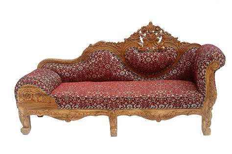 Radhakrishna Sheesham Wood Sofa Couchdiwan Three Seater For Living