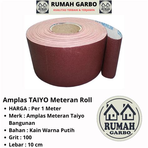 Jual Amplas Meteran Roll Grit Taiyo Amplas Kayu Besi Shopee Indonesia