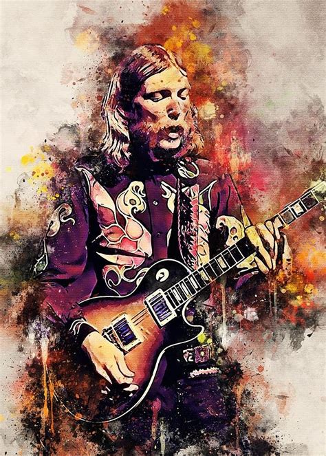 Duane Allman 01 Digital Art By Kha Dieu Vuong Fine Art America