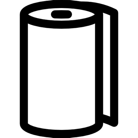 Paper Roll Basic Rounded Lineal Icon