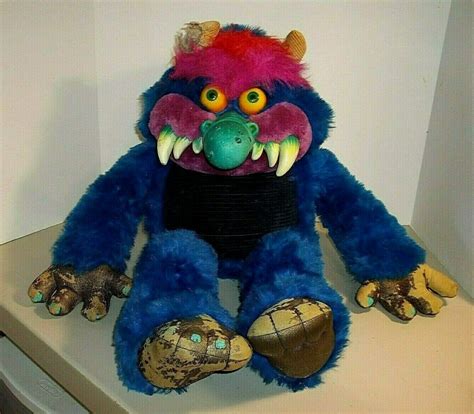 Huge Giant Vintage 1986 My Pet Monster Amtoy Large Plush Toy Pet