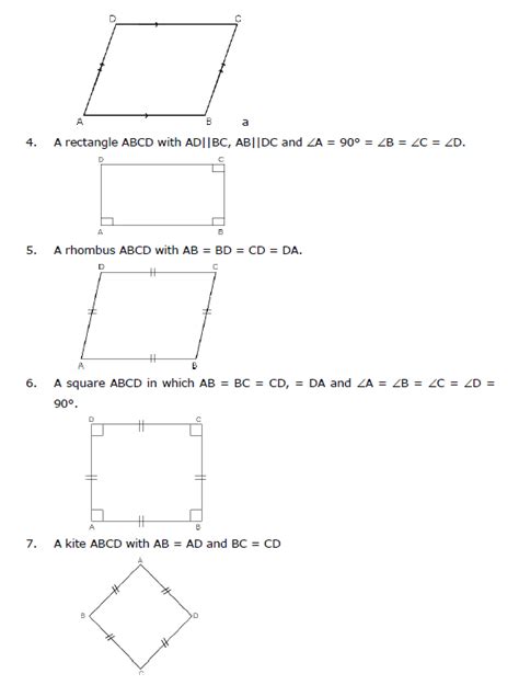 Cbse Class Mathematics Quadrilaterals Notes