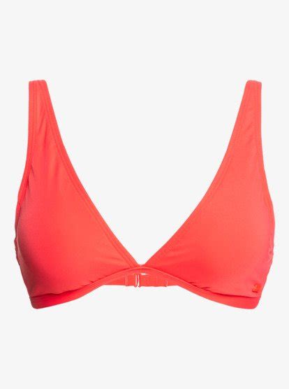 Solid Beach Classics Elongated Triangle Bikini Top Roxy