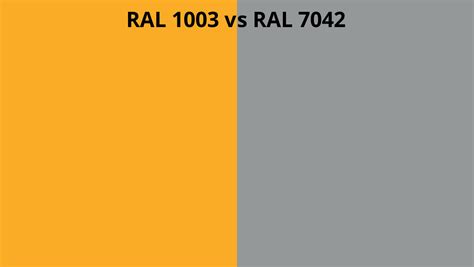 Ral 1003 Vs 7042 Ral Colour Chart Uk