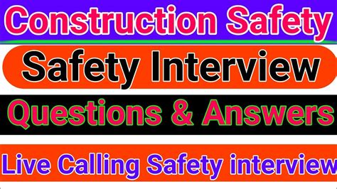 Safety Officer Interview Video Fire Safety Officer Interview