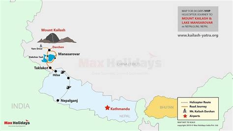 Kailash Mansarovar Yatra Map