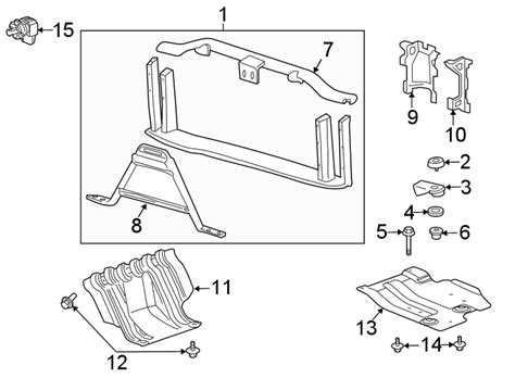 Chevrolet Radiator Support Panel Front Upper Lower Gm