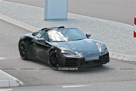 2025 Porsche 718 Boxster EV Spied As An Edgier, Electric Roadster ...