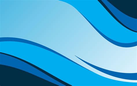 Blue Abstract Wave Background Blue Smooth Wave Template 5182601 Vector