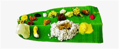 Banana Leaf Rice Png - Onam Sadhya Banana Leaf Png - Free Transparent PNG Download - PNGkey