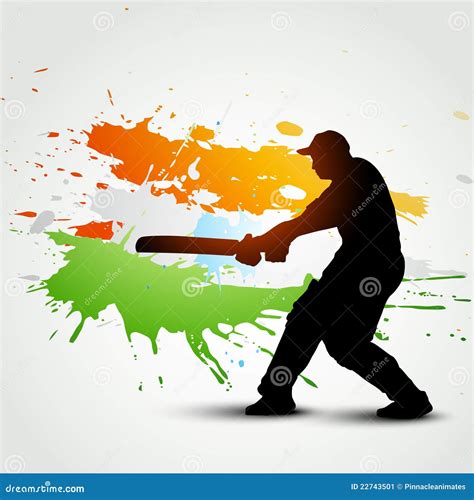 Cricket Background Cartoon Vector | CartoonDealer.com #22743501