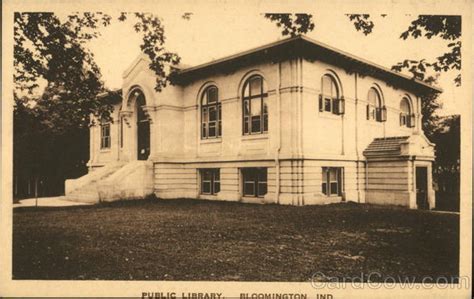 Public Library Bloomington, IN Postcard