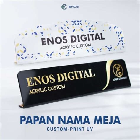 Jual Papan Nama Meja Custom Acrylic Papan Nama Meja Akrilik Papan