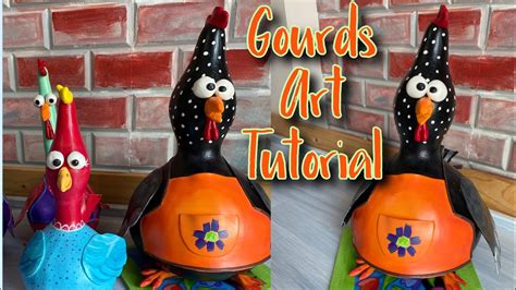 DIY Cute Gourd Chicken How To Make Chicken Gourd Painting Art