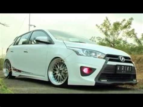 Modifikasi All New Toyota Yaris Putih Ceper Keren Youtube