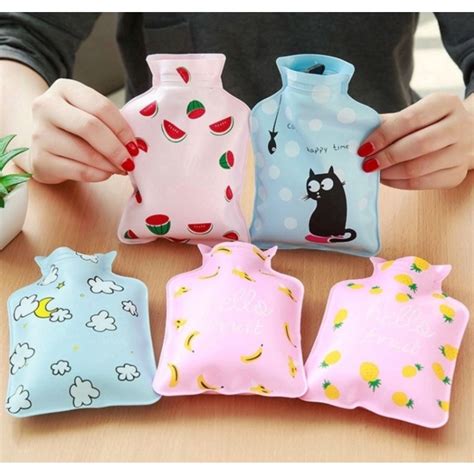 CUTE MINI CARTOON WARM WATER BAG HOT COMPRESS WATERPROOF EXPLOSION PROOF ICE COMPRESS Shopee