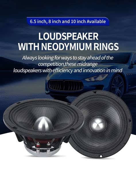 Powerful Voice Mid Range Audio Car Musical Horn 12v Midrange Speaker