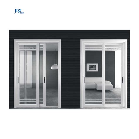 Frameless Aluminum Interior Noiseless Sliding Door Sliding Pocket Doors