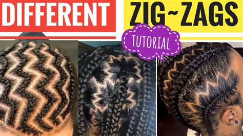 How To Do Zig Zag Braids Tutorial Different Zig Zagzs For Cornrow